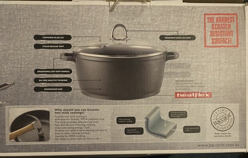 Baccarat Granite 4 Piece Cast Aluminium Non Stick CookSet - BNIB - Picture 5 of 9