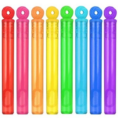 32-Piece 8 Colors Mini Bubble Wands Assortment Party Favors Toys for Kids 