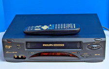 Phillips Magnavox VRX363 4-Head Hi-Fi- VHS VCR Player  Remote VCR Plus READ