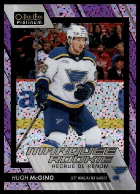 2023-24 O-Pee-Chee Platinum Violet Pixels #242 Hugh McGing /299 - HKY