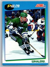 1991-92 Score Canadian Paul Cyr Hartford Whalers #413