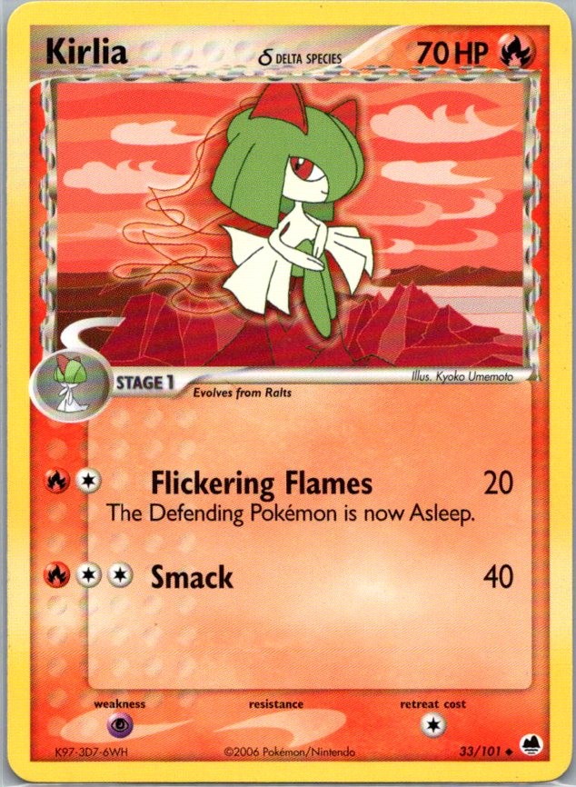 Kirlia (Delta Species) 33/101 Uncommon Dragon Frontiers LP