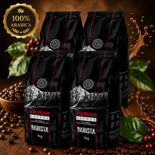 Swisso Kaffee Barista 100 % Arabica 4x1kg Exklusive Premium-Kaffeebohnen, 4 kg