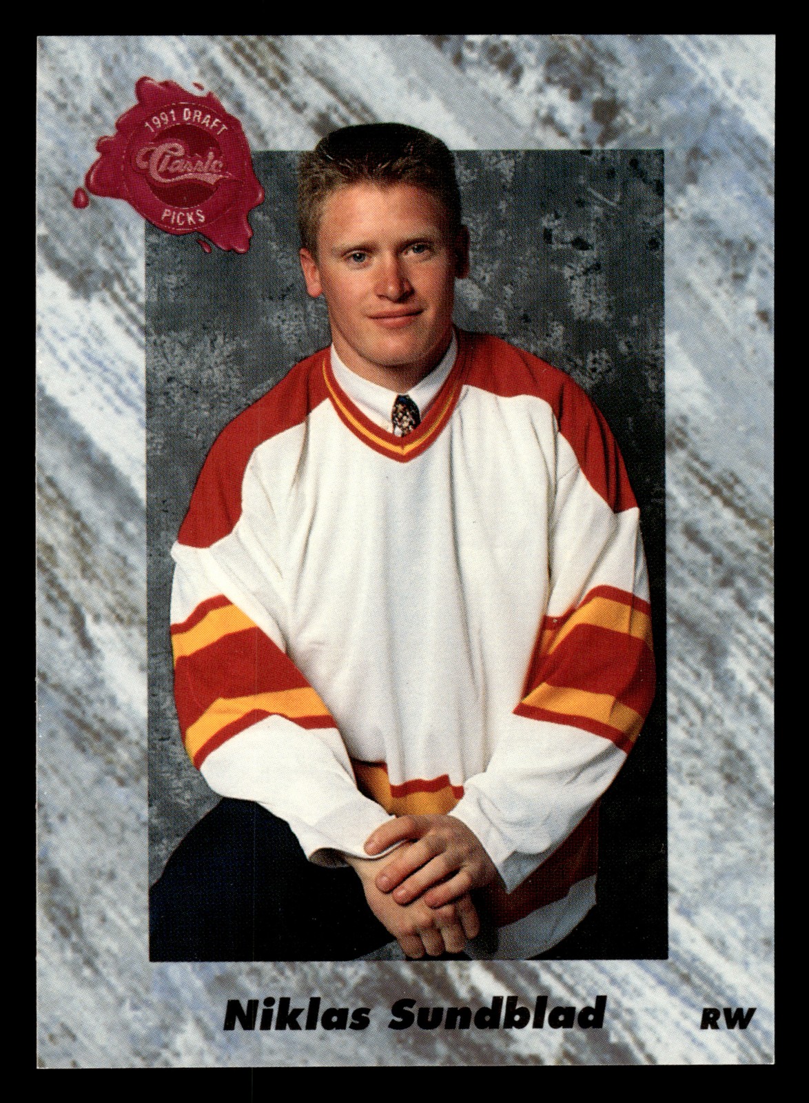 Niklas Sundblad 1991 Classic Four Sport #16 Calgary Flames