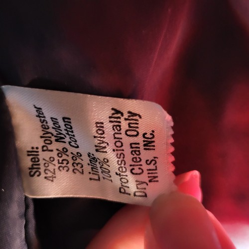 VTG 90's NILS Size 14  Ski Jacket Pink Purple  - Picture 6 of 12