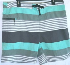 Patagonia Mens Medium Tie Front Board Shorts Striped