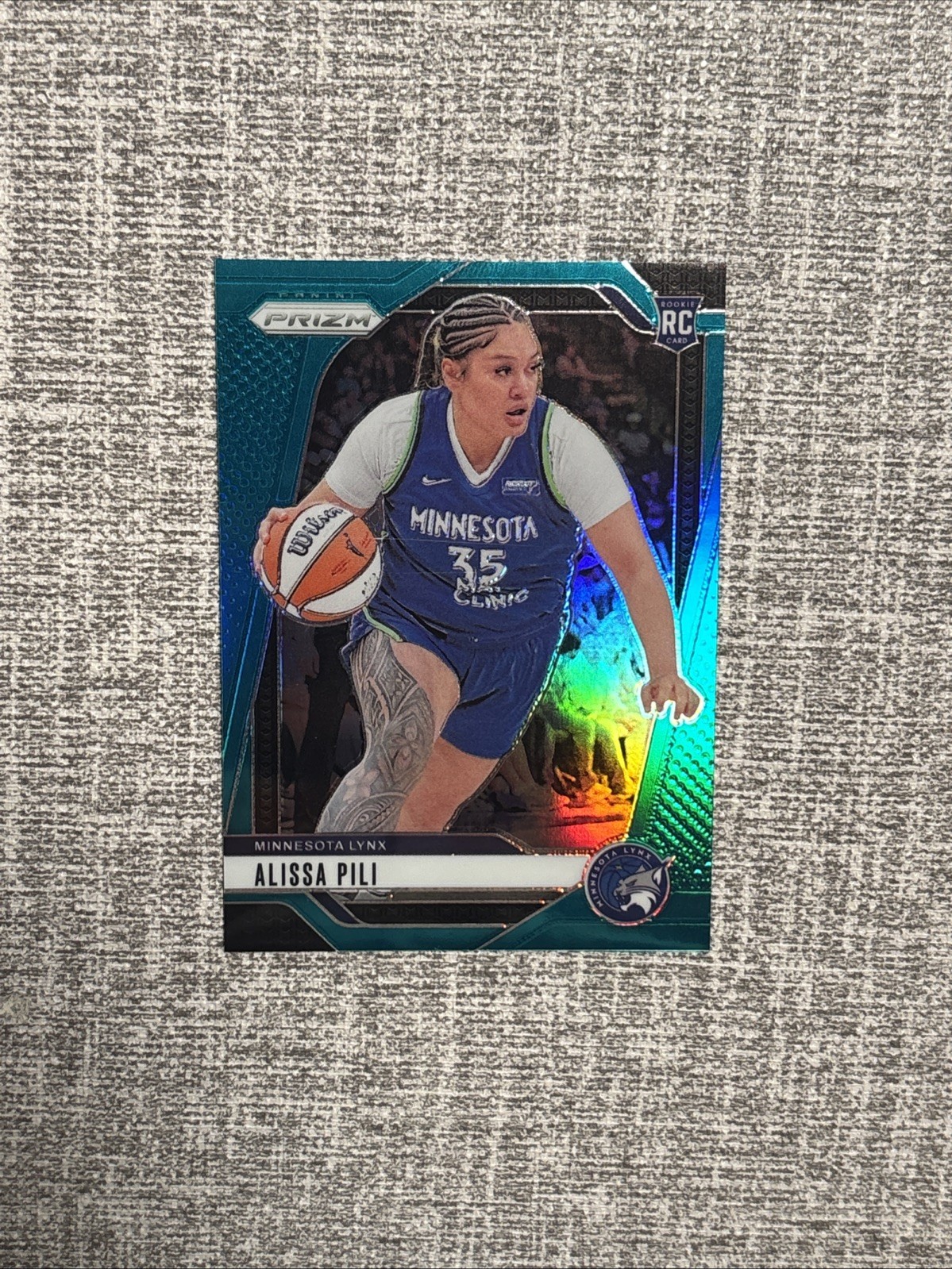Alissa Pili 2024 Panini Prizm WNBA Teal Rookie RC /49 Minnesota Lynx #83