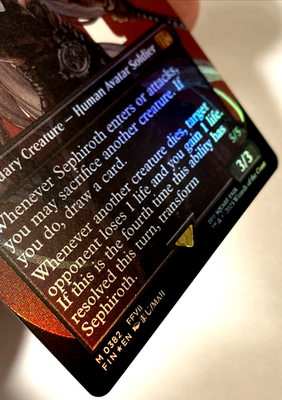 MTG Sephiroth, Fabled SOLDIER (Borderless Foil) Final Fantasy 0382