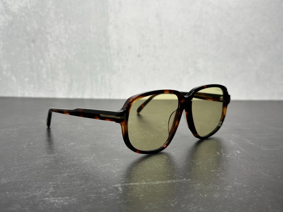 GAFAS DE SOL TOM FORD TF 1024 ANTON BRILLANTES HABANA con LENTE AMARILLA 52E! ¡SE ENVÍA HOY! Foto 3 de 4