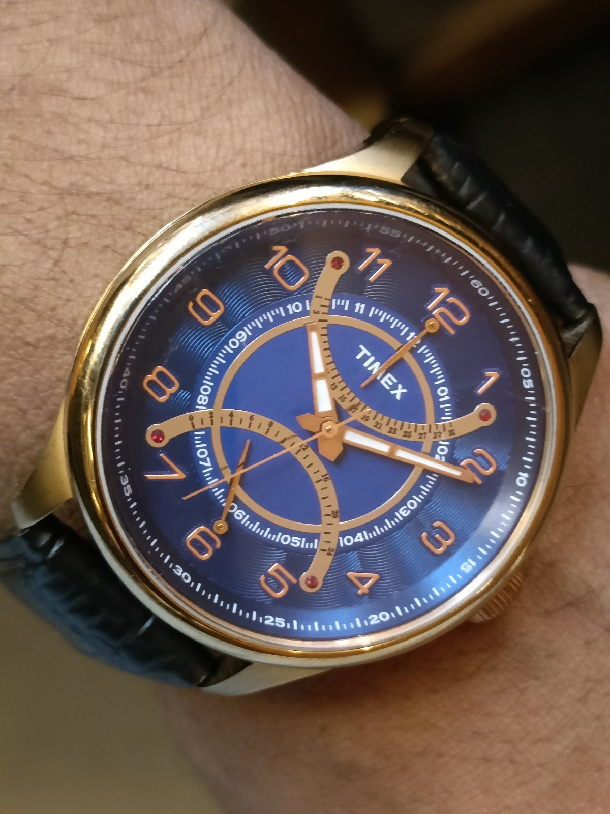 TIMEX MULTIFUNCTION QUARTZ BLUE DIAL TWEG14510-32… - image 10