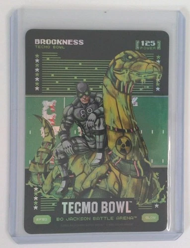 Bo Jackson Battle Arena Tecmo Bowl Brockness (Brock Bowers) Glow Foil 125 POWER