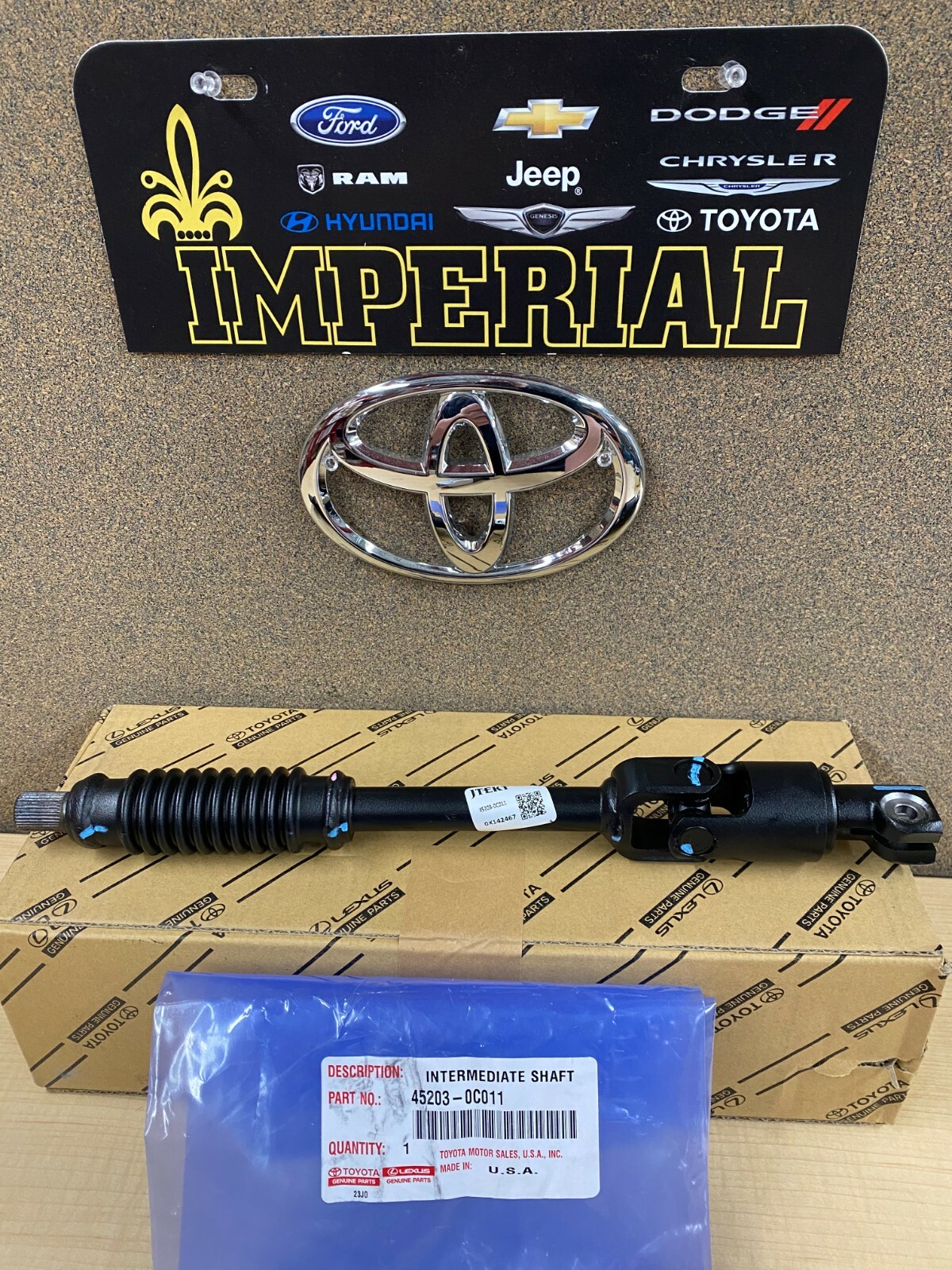 20072021 TOYOTA TUNDRA GENUINE OEM LOWER INTERMEDIATE STEERING SHAFT