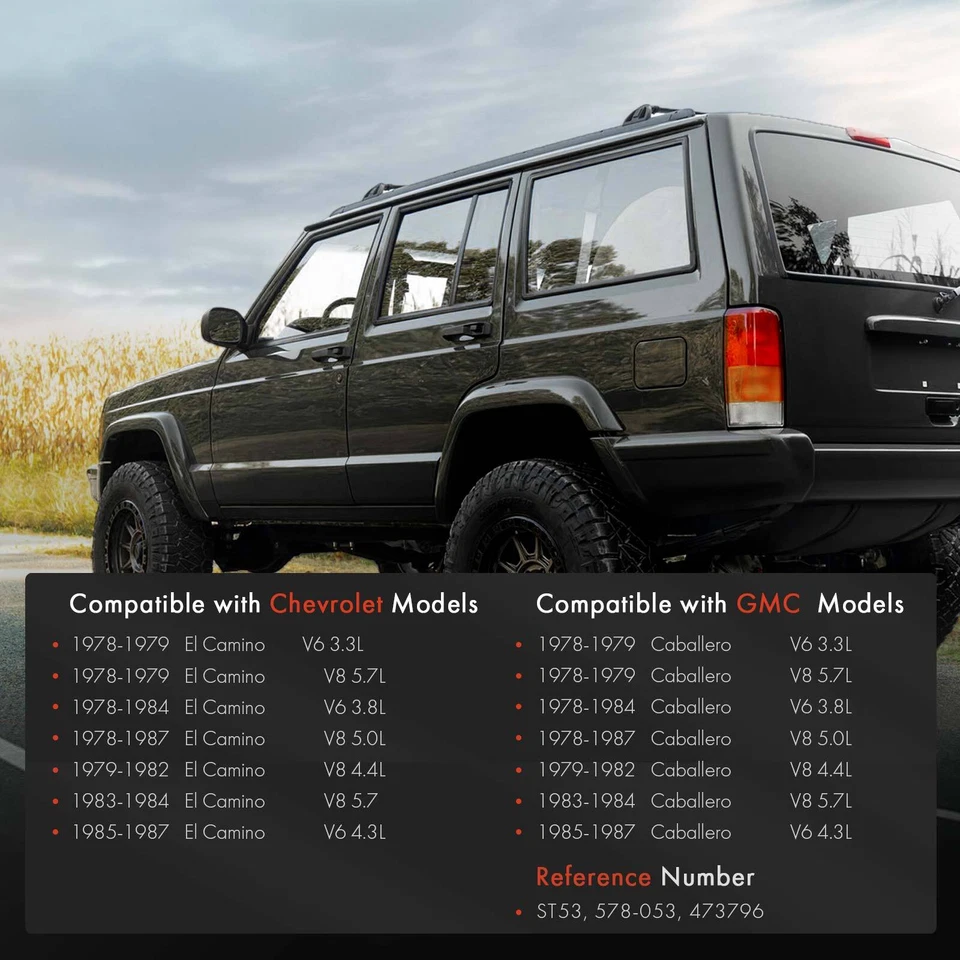 2 стальных ремня топливного бака для Chevrolet El Camino GMC Caballero 1978-1987 серые - Изображение 2 из 4