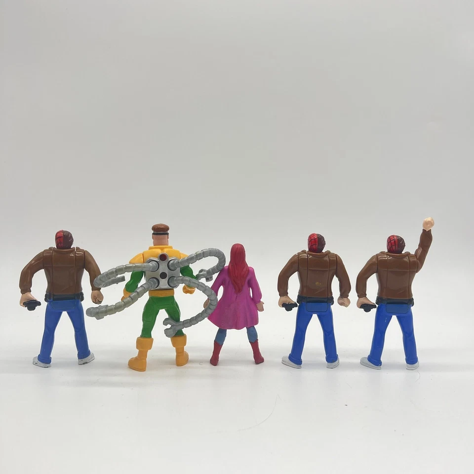 Marvel Spider-Man Action Figure Transforming Peter Parker Mary Jane Doc Oct Lot - Image 3 of 3