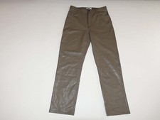 Abercrombie  Fitch Vegan Leather 90s Straight Ultra High Rise Pant 14 / 32