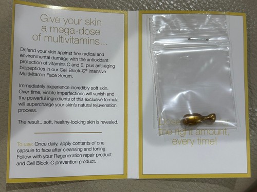 BeautiControl Overnight Retinol Eye Capsules & Cell Block-C Serum Samples - NEW - Picture 6 of 7