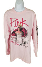 Pink 2018 Beautiful Trauma World Tour Shirt Size Large Long Sleeves