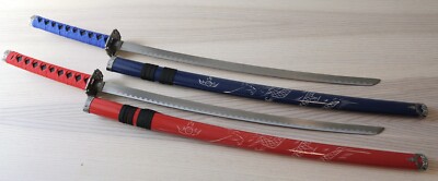 40  Katana Samurai Sword Full Size Stainless Steel Blade Wood Scabbard Dragon