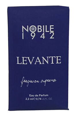 Nobile 1942 Levante 0.74 oz 2.2 ml Eau De Parfum Spray Mini Travel Sample Vial