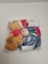 Disney Christmas Mini Bean Bag Santa Pooh And Reindeer Eeyore Set