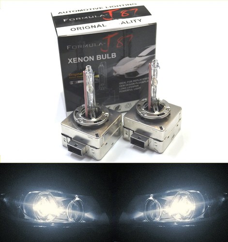 HID Xénon D1S deux ampoules lumière de tête 5000K blanc bi-xénon remplacer faisceau bas haut - Photo 1/12