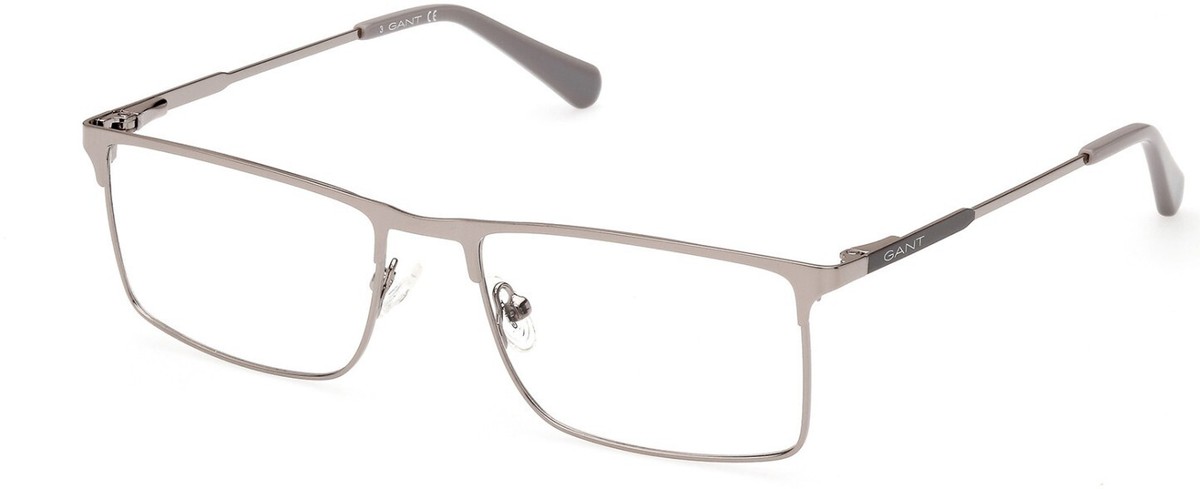 GANT GA3263 012 Silver Rectangle Metal Optical Eyeglasses Frame 55