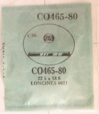G &S WATCH CRYSTL pt # CO 465-80  LONGINES 6021  & OTHERS