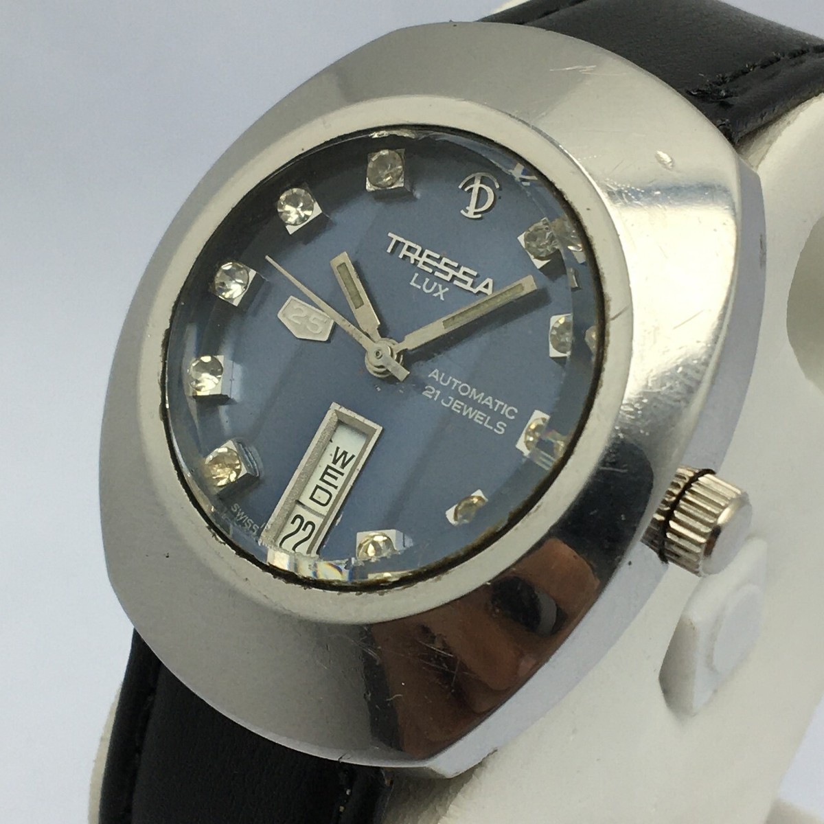 Tressa Lux 25 Automatic TA 230500N Blue Dial Vintage Men's Watch