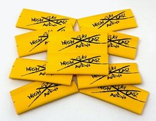  10 4 or 8 Gauge YELLOW 3/8" x 2" Heat Shrink Tube 4 Ring Terminals GA Tubing