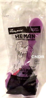 2022 Sonic Drive In He-Man MOTU Wacky Pack SKELETOR STAFF OF HAVOC SPOON sealed!