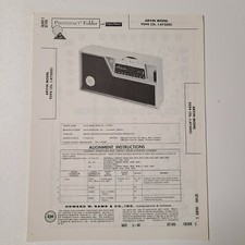 SAMS PHOTOFACT SERVICE MANUAL 486-5 ARVIN RADIO 9594 CH. 1.47500