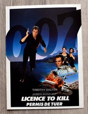 Dépliant  pub cinéma  JAMES BOND  PERMIS DE TUER  (1989)  Timothy Dalton