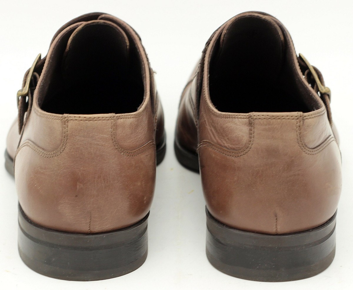 Donald J Sergio Mens Shoe 10.5 M Brown Burnished Calf Monk  display picture 2