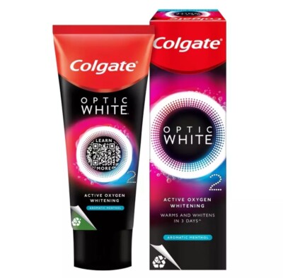 2X COLGATE Optic White O2 Active Oxygen Whitening Toothpaste 85g | eBay