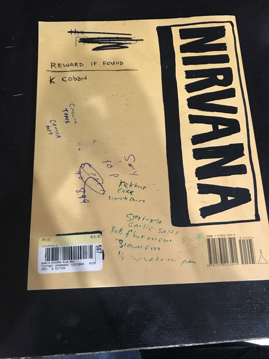 洋書 初版  COBAIN JOURNALS 直筆日記 NIRVANA Kurt Cobain Journals (Book) | eBay