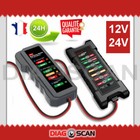 Testeur de batterie 12V 24V pour voitures moto et camions