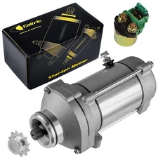 Starter Motor w/ Solenoid Relay for Honda Gold Wing GLI1200 1984 ALL MODELS 12V 