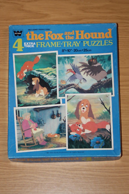 Vintage Disney Puzzle - Der Fuchs und der Hund - Whitman - vollständig - 1981