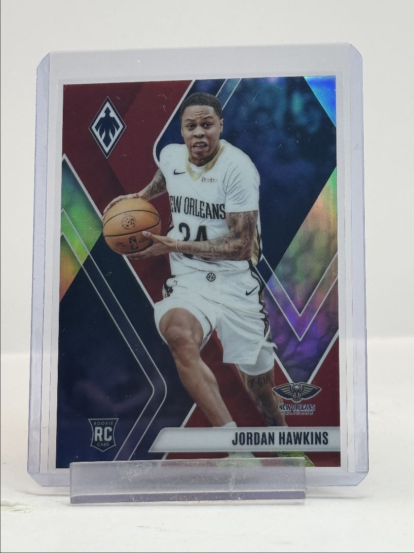 JORDAN HAWKINS 2023-24 PHOENIX ROOKIE RED PRIZM PELICANS #254 RC /199 Q0786