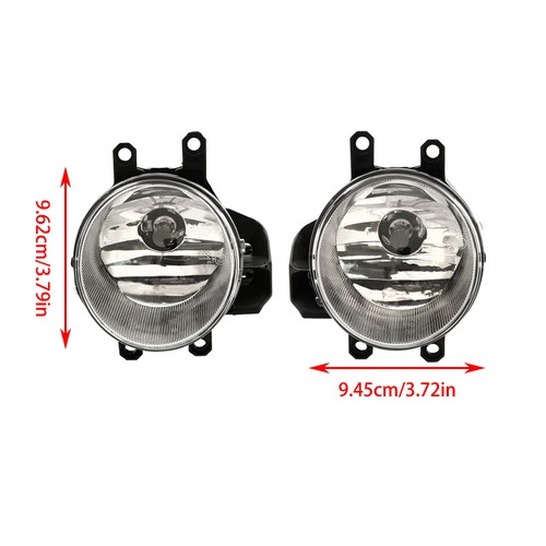 Pair Left+Right Fog Lamps Assembly For 11-15 Toyota Sienna w/ Switch Wiring Bulb - Picture 11 of 12