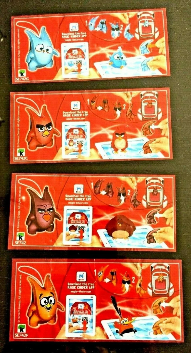 KINDER JOY ANGRY BIRDS COMPLETE SET Of 8 VHTF | EBay