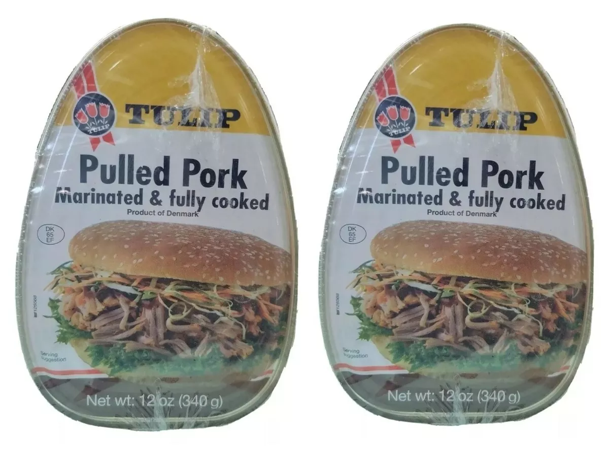 Tulip Pulled Pork Meat Marinated Fully Cooked Sandwich Spread 2 PKS 12oz