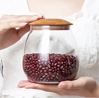 By Kidi-group Beautiful Design Glass Jar With Wooden Lid 400ml/13.53 Fl Oz. on sale By Kidi-group Beautiful Design Glass Jar With Wooden Lid 400ml/13.53 Fl Oz. on sale