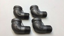 Fitting 1/2" 90 Degree Street Elbow Malleable Iron Pack Of 4 