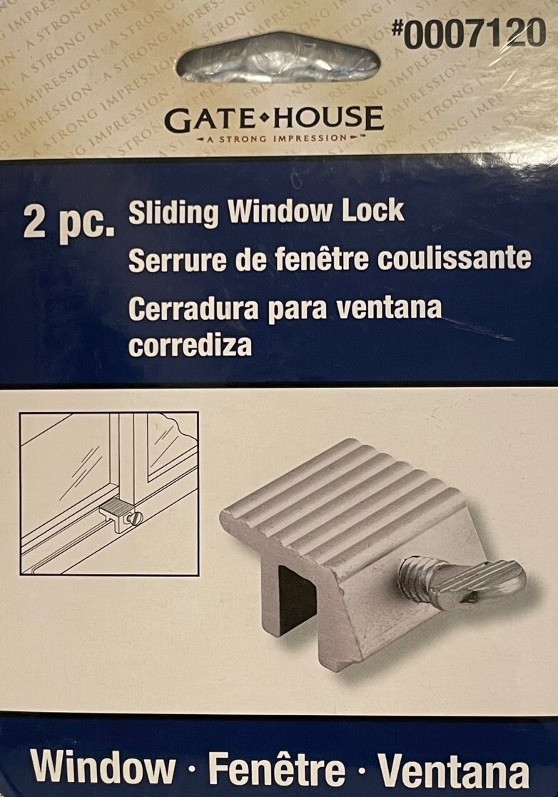 Gatehouse Aluminum Sliding Window Locks 0007120