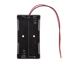 Plastic Battery Holder Storage Box Case For 18650 Rechargeable With Wire Lead