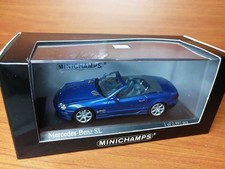 PMA Minichamps 1/43 Mercedes Benz Mercedes SL 2001 Blue Meta Minicar