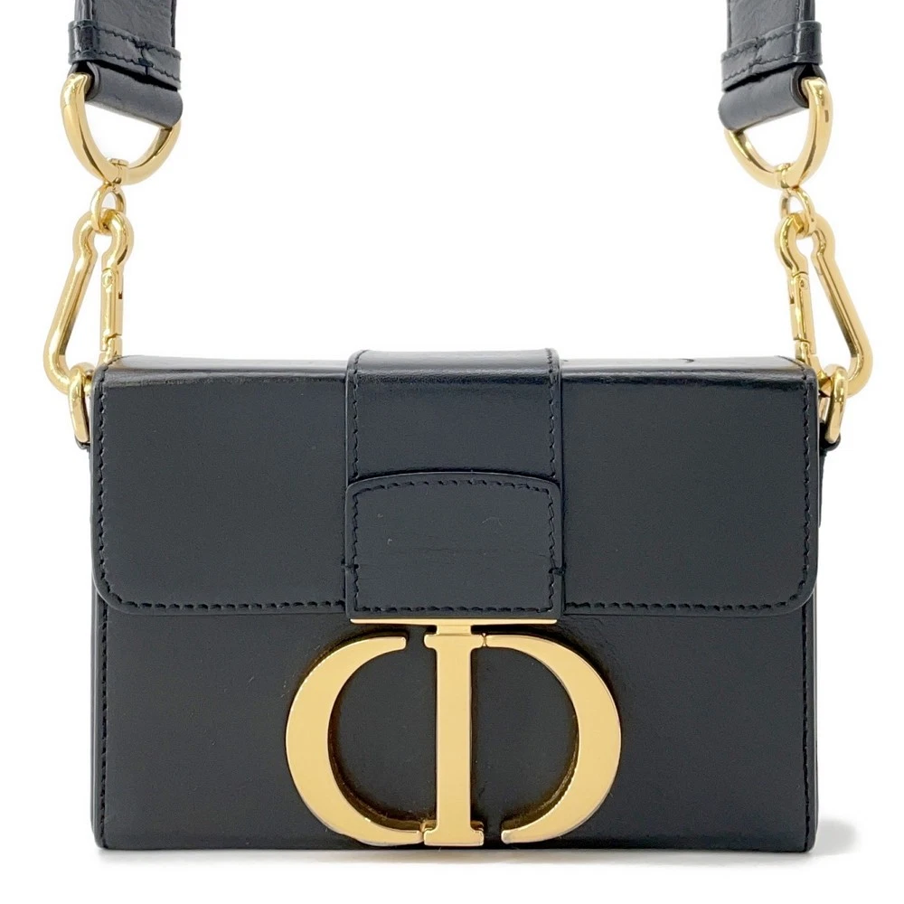 Dior — Dior 30 Montaigne Montaigne Shoulder Bag Leather Black