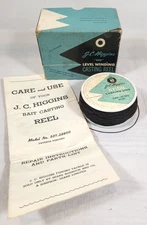 Vtg J.C. Higgins 400 Fishing Casting Reel BOX, Line, Instructions