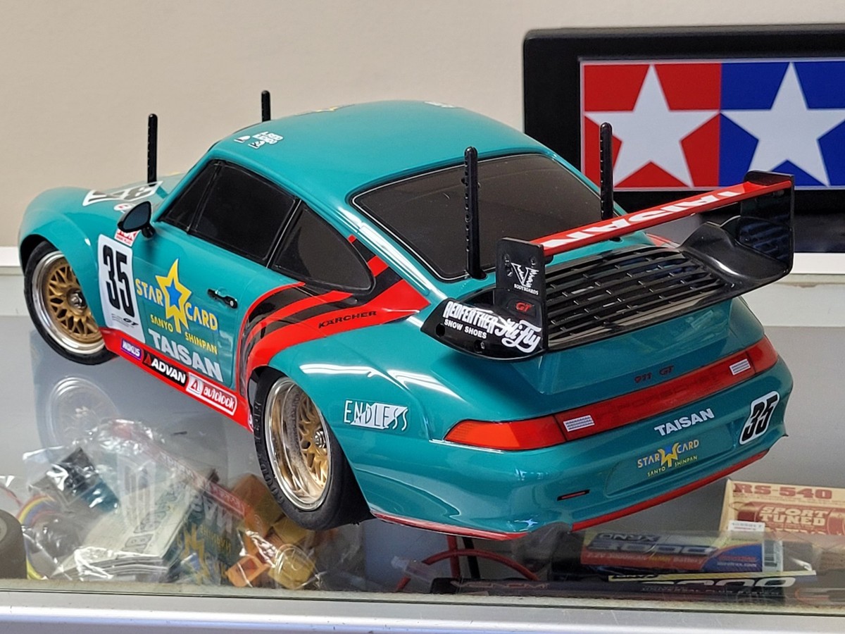 1/10 タミヤ ポルシェ 911 GT2 ラジコンボディ TAMIYA Tamiya Porsche 911 GT2 Racing Kit 84399 (Rare) – RC Bombshells